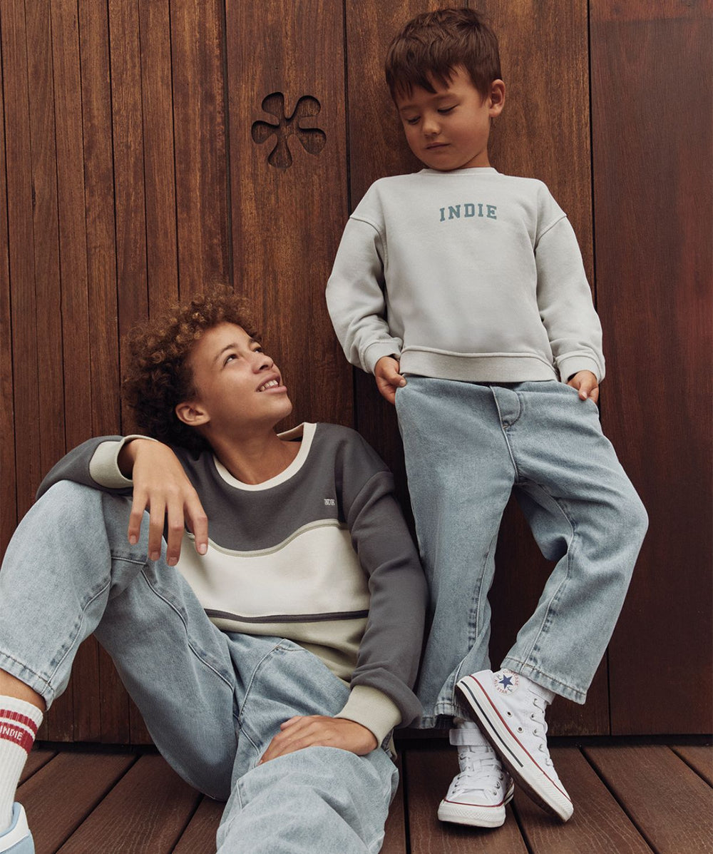 Industrie Kids - The Porter Denim Pants (3-7) - Washed Blue