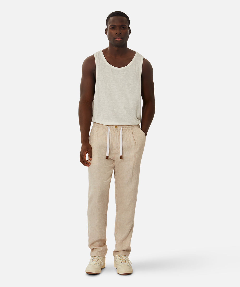 Industrie - The Capri Linen Pant - Wheat