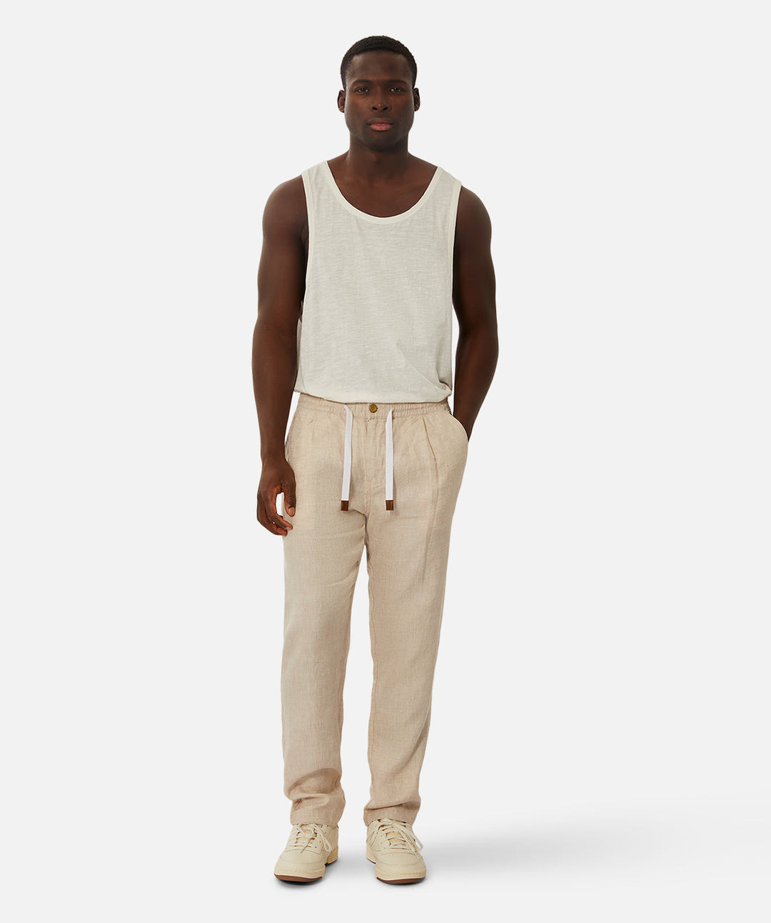 Industrie - The Capri Linen Pant - Wheat