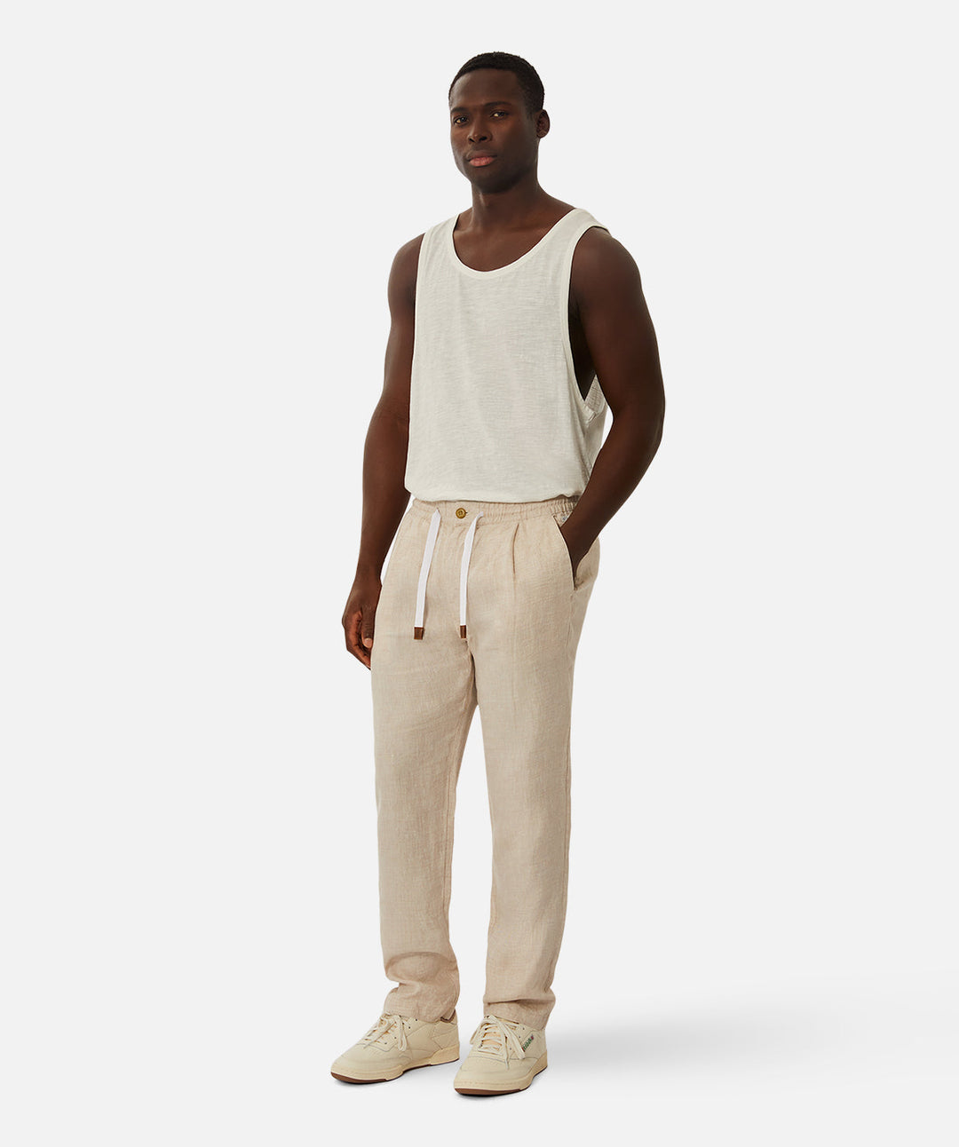 Industrie - The Capri Linen Pant - Wheat