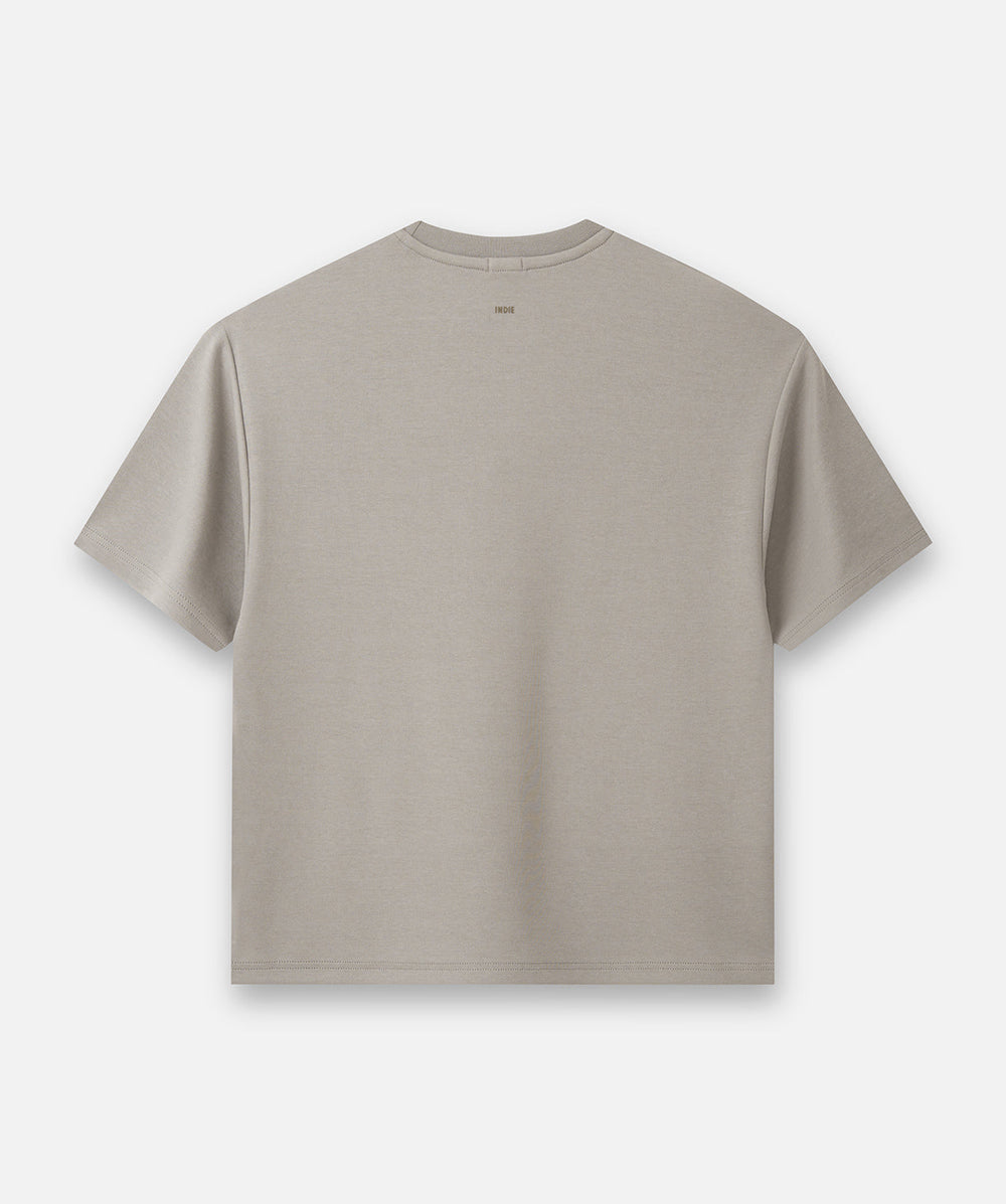 The Indie Newport Tee in Rock - back