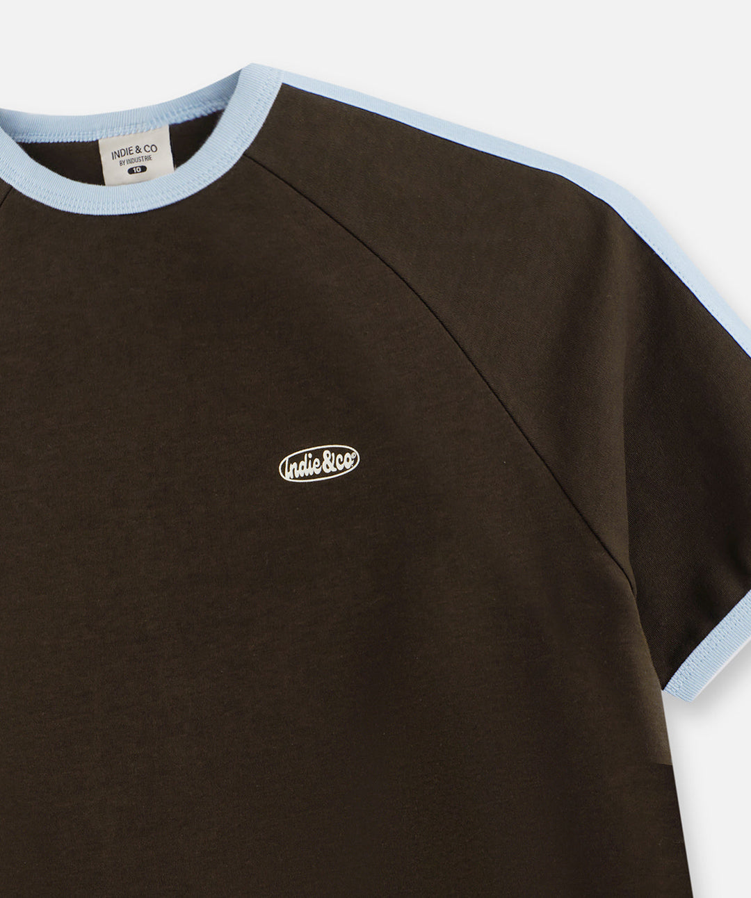 Industrie Kids The San Antonio Tee (3-7) in Dark Cocoa/Blue, view 4