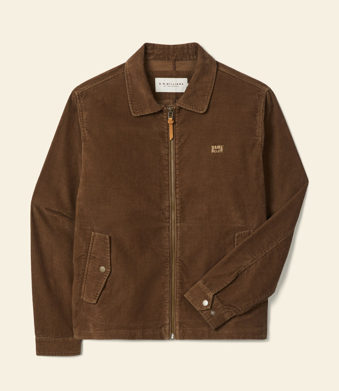R.M.Williams Munro Cord Harrington Jacket - Caramel