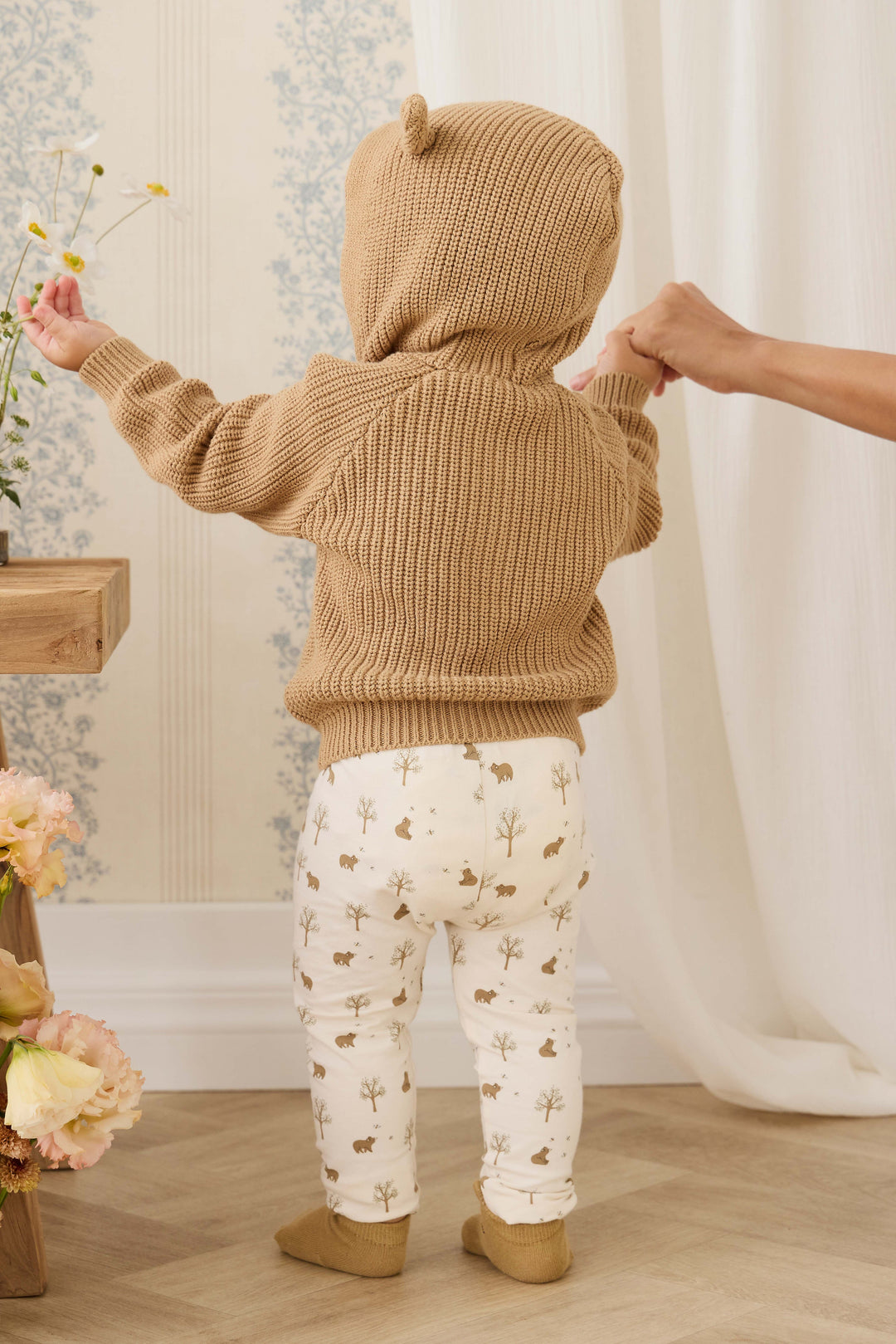 Jamie Kay Bear Cardigan - Tawny Brown
