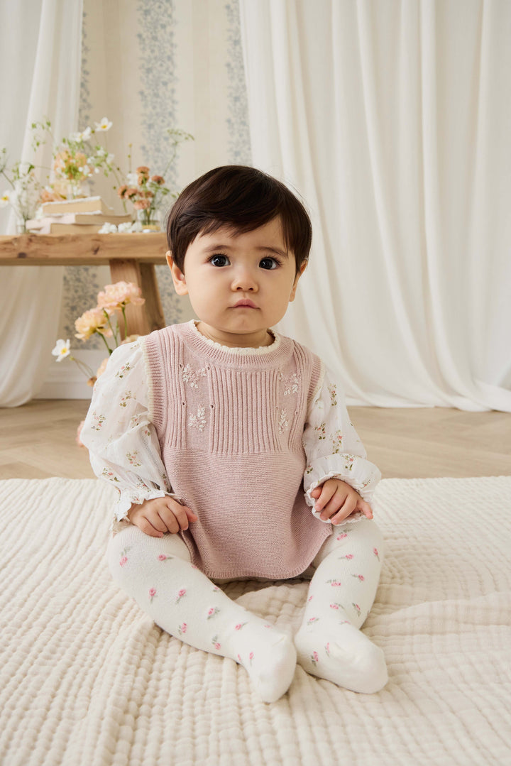Jamie Kay Abbie Knitted Top - Sweetpea Marle Abbie Flower