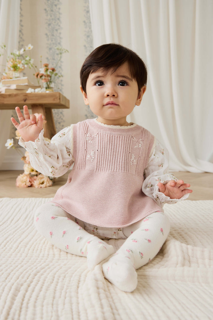 Jamie Kay Abbie Knitted Top - Sweetpea Marle Abbie Flower