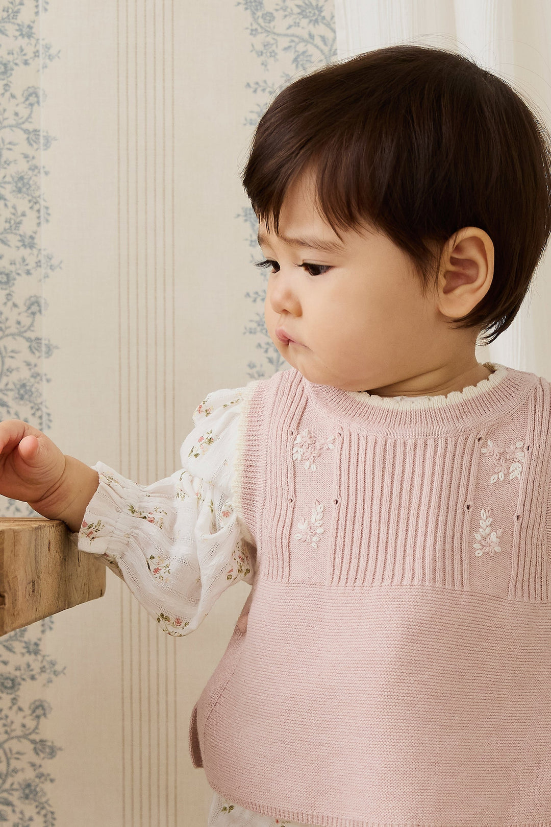Jamie Kay Abbie Knitted Top - Sweetpea Marle Abbie Flower