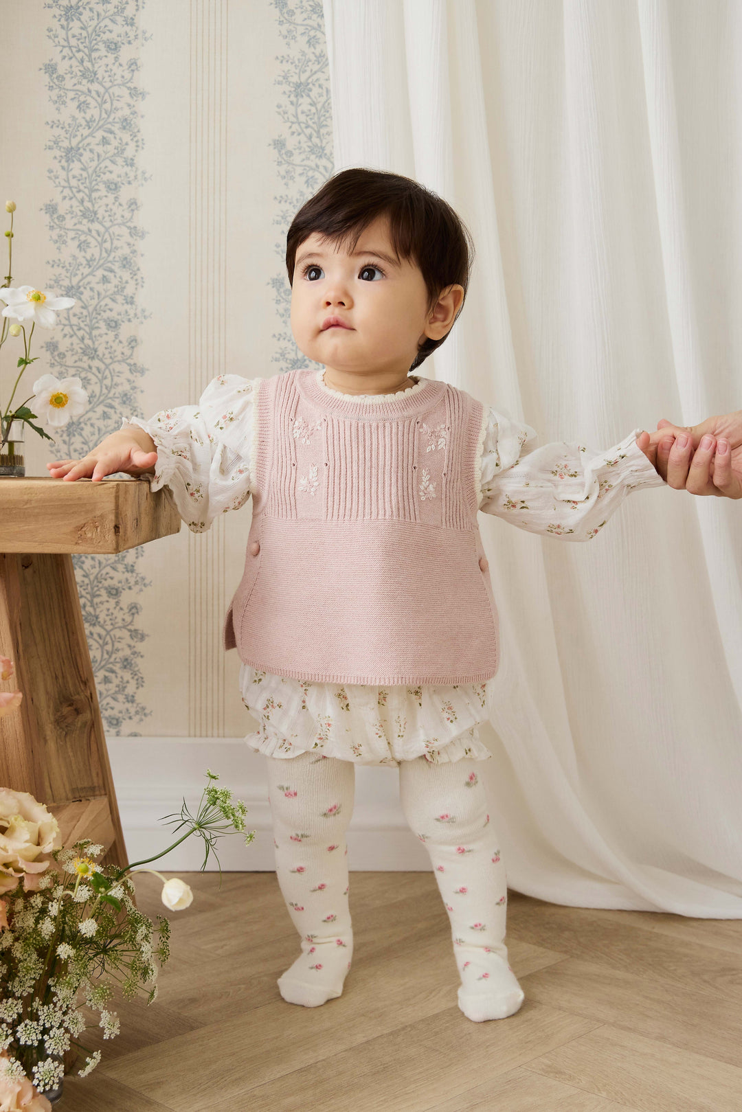 Jamie Kay Abbie Knitted Top - Sweetpea Marle Abbie Flower