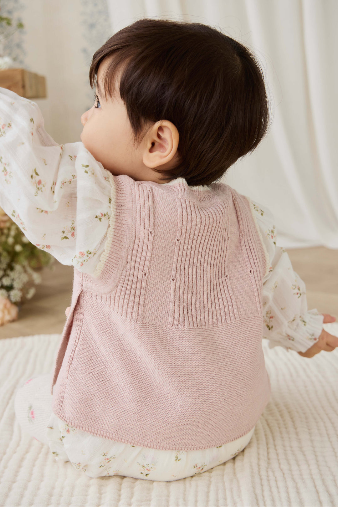 Jamie Kay Abbie Knitted Top - Sweetpea Marle Abbie Flower