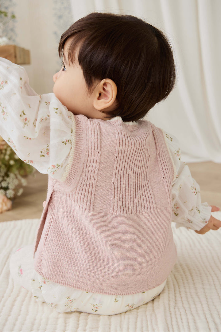 Jamie Kay Abbie Knitted Top - Sweetpea Marle Abbie Flower
