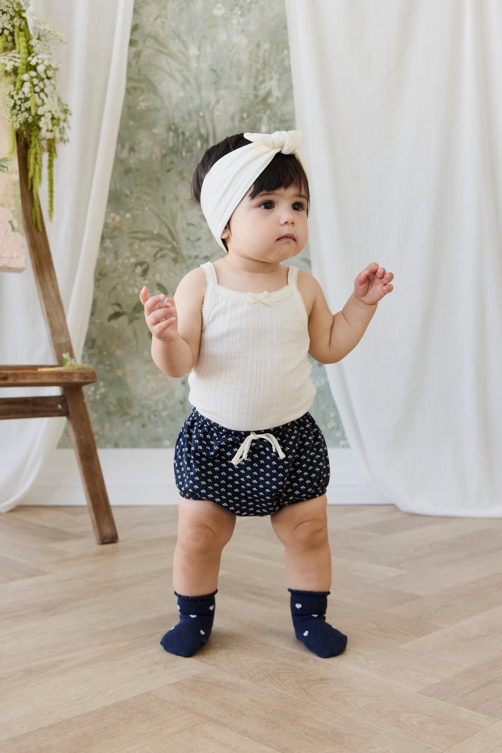 Jamie Kay Organic Cotton Pointelle Headband - Parchment