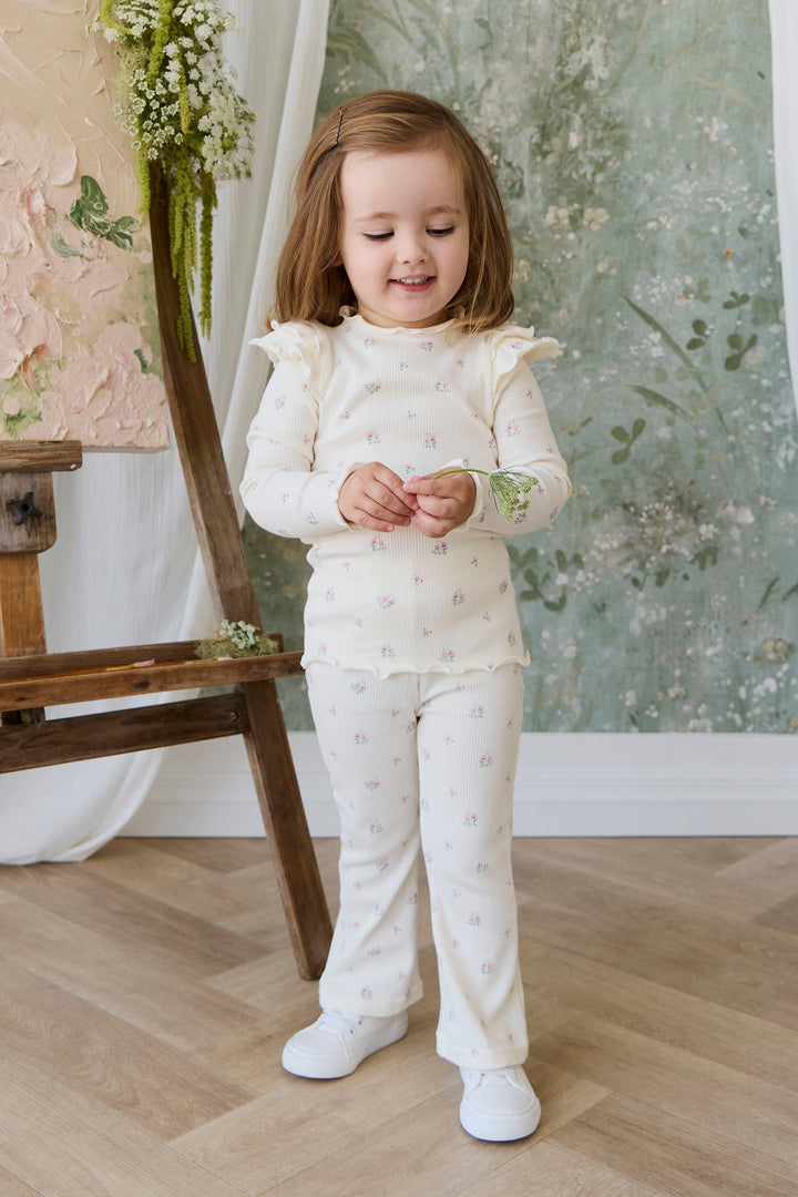 Jamie Kay Organic Cotton Rib Winslet Pant - Emma Whisper