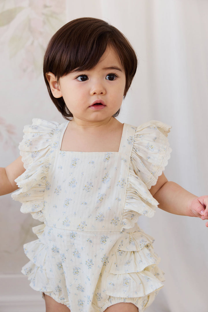 Jamie Kay Organic Cotton Elka Playsuit - Justine Vanilla Sky