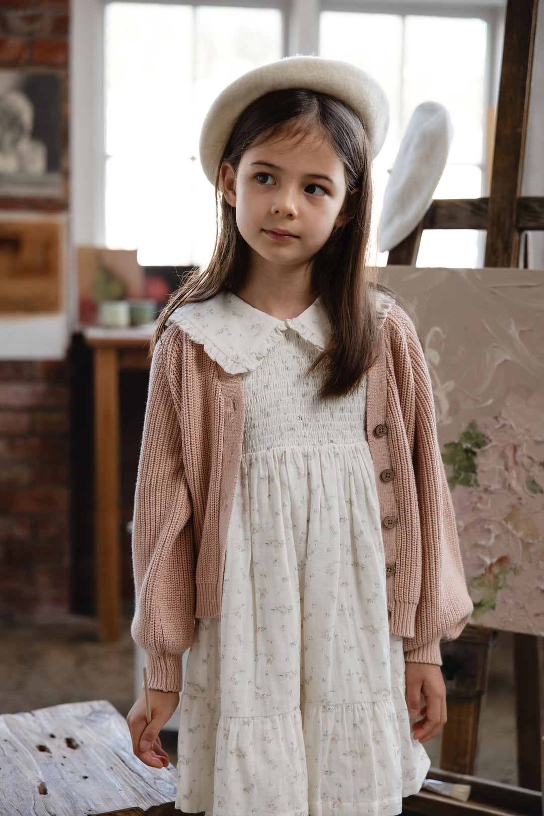 Jamie Kay Organic Cotton Muslin Christabel Dress - Solange Snow