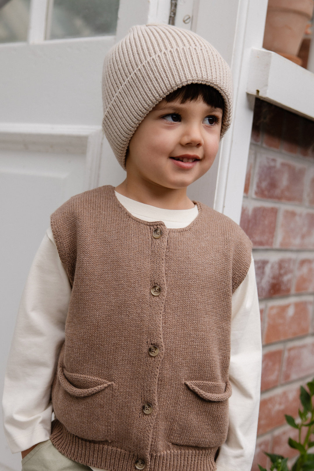 Jamie Kay Leon Knitted Beanie - Oat