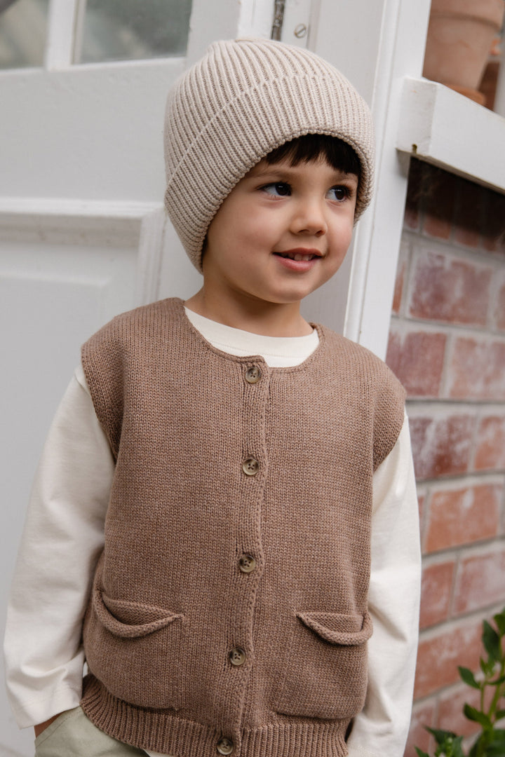 Jamie Kay Leon Knitted Beanie - Oat