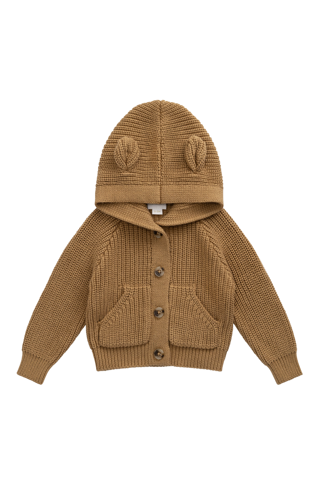 Jamie Kay Bear Cardigan - Tawny Brown