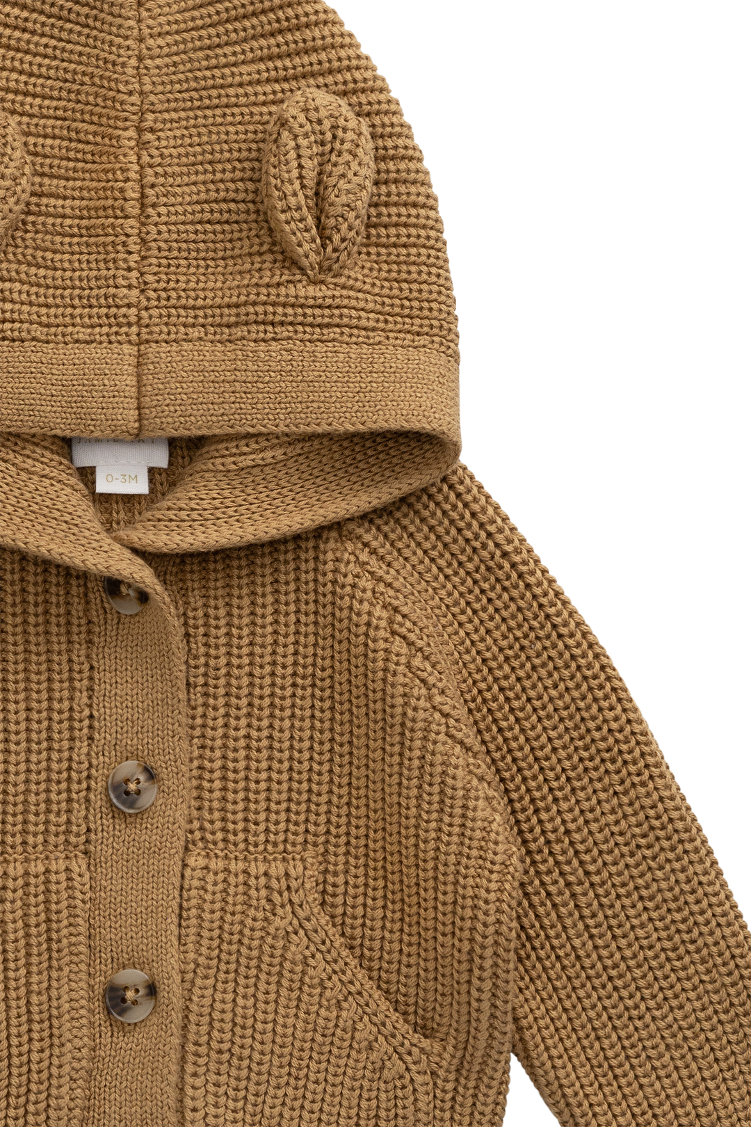 Jamie Kay Bear Cardigan - Tawny Brown
