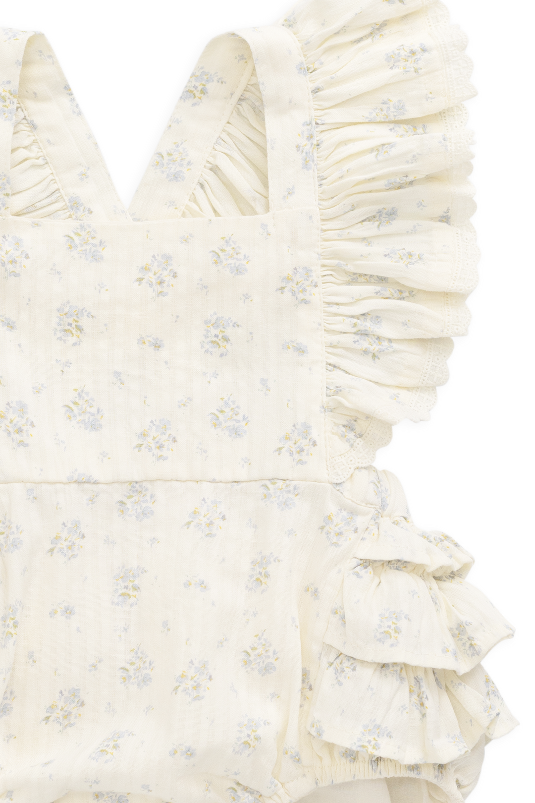 Jamie Kay Organic Cotton Elka Playsuit - Justine Vanilla Sky