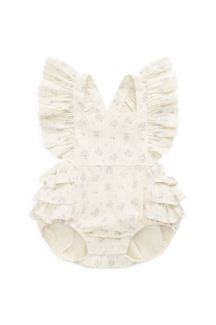 Jamie Kay Organic Cotton Elka Playsuit - Justine Vanilla Sky