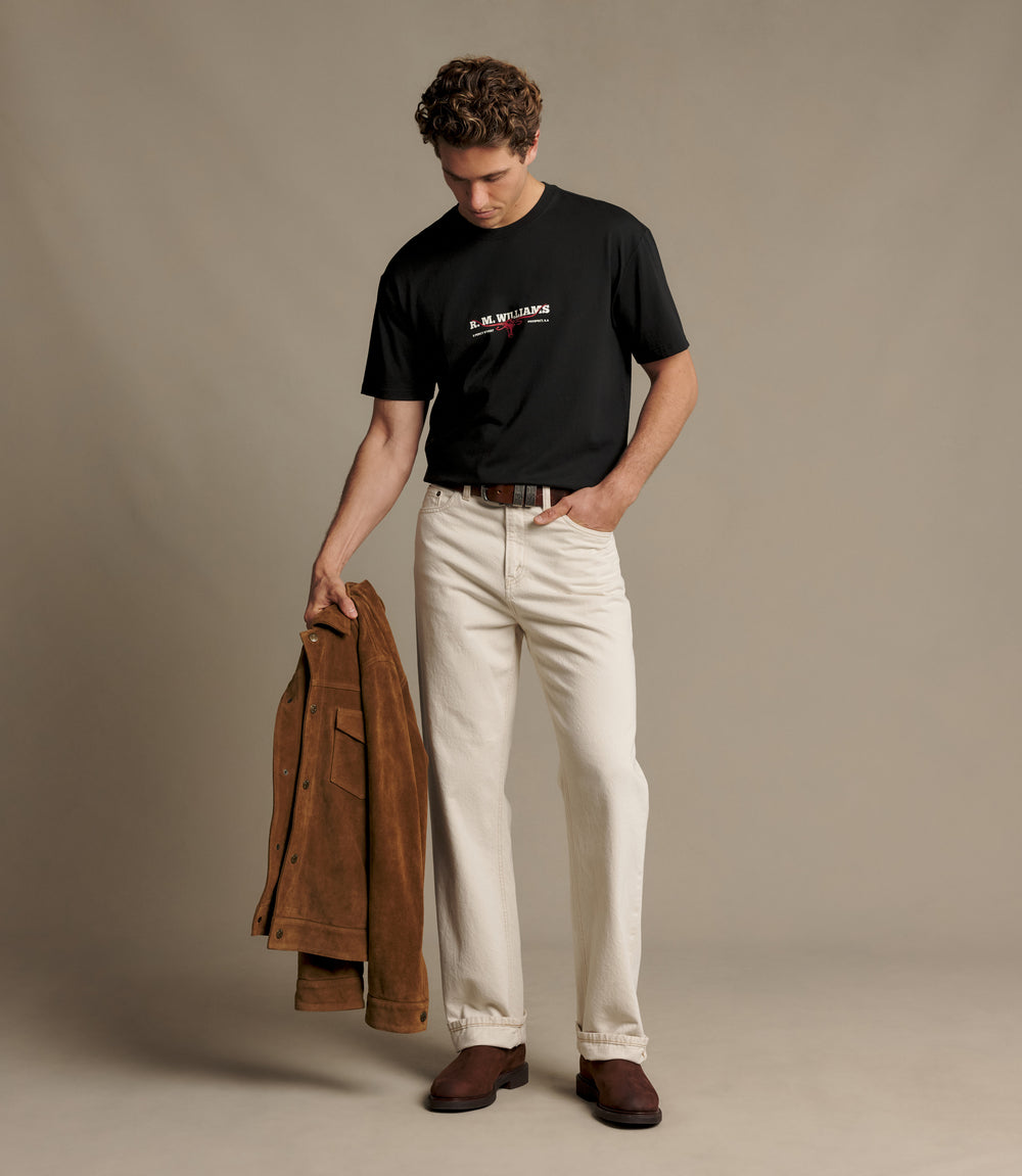 R.M.Williams Holt T-Shirt - Black - view 2