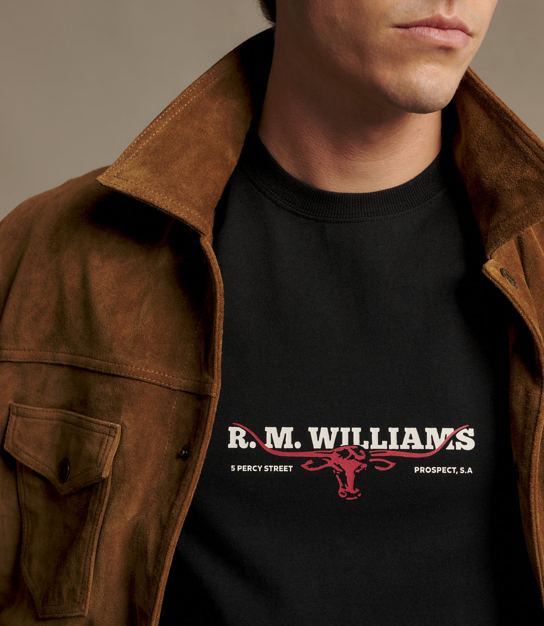 R.M.Williams Holt T-Shirt - Black - view 4