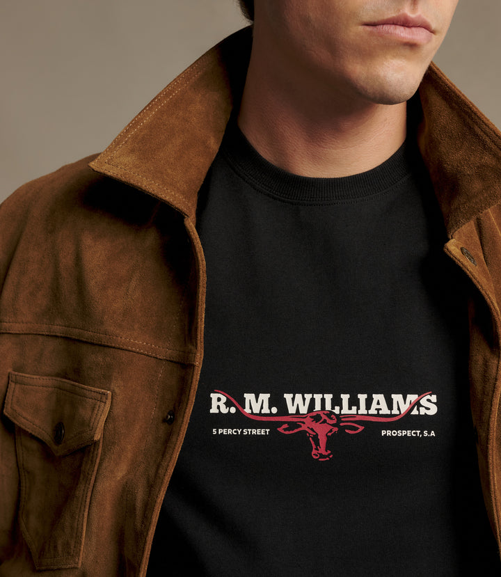 R.M.Williams Holt T-Shirt - Black - view 4
