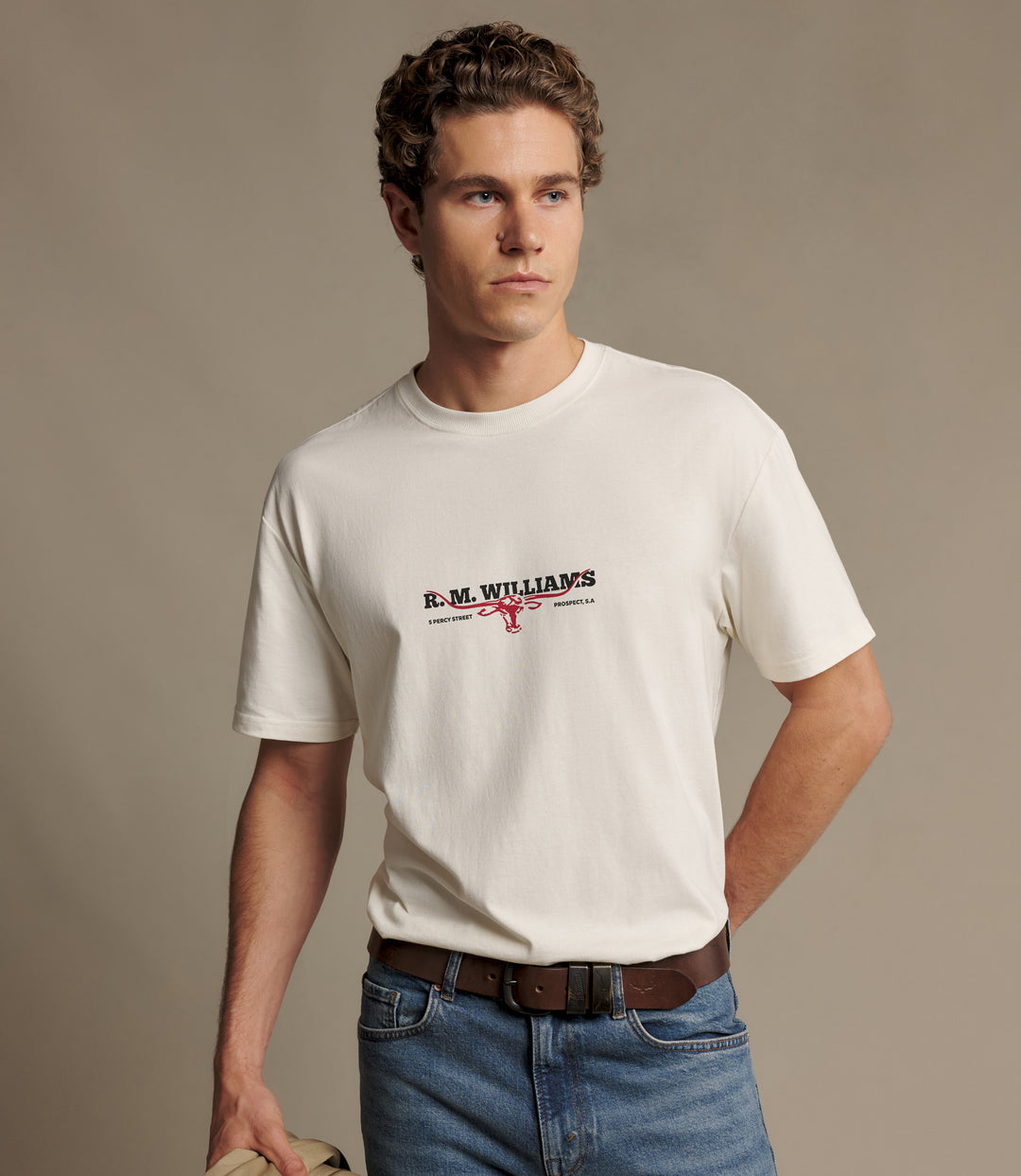 R.M.Williams Holt T-Shirt - Vintage White - view 3
