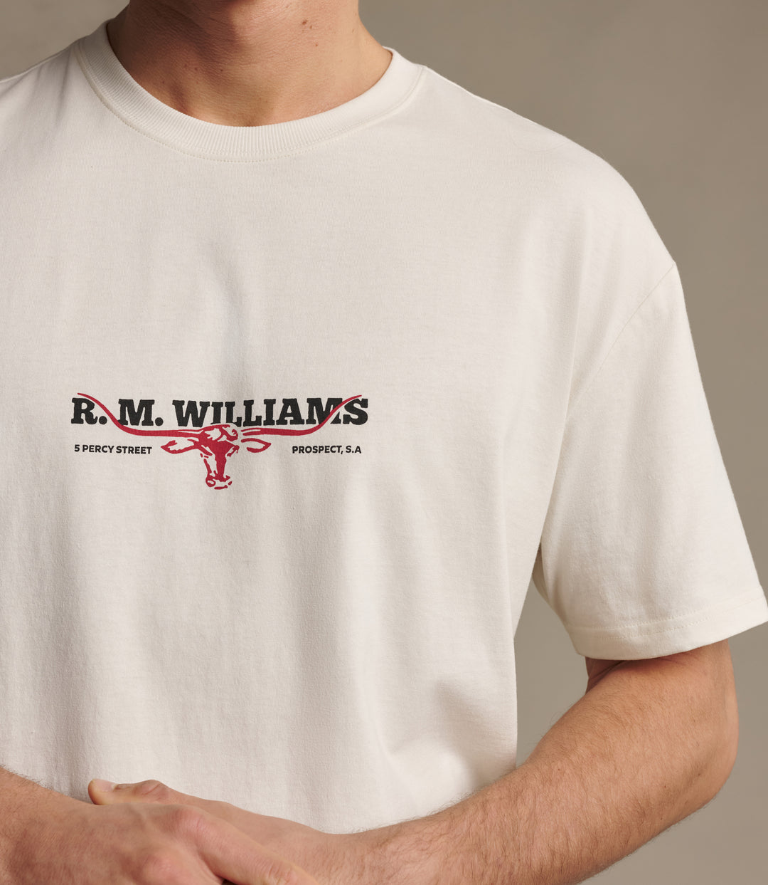 R.M.Williams Holt T-Shirt - Vintage White - view 4