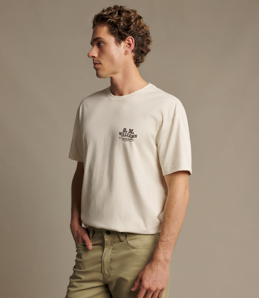 R.M.Williams Kandos T-Shirt - Ecru - view 3