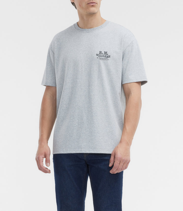 R.M.Williams Kandos T-Shirt in Grey Marle - view 1