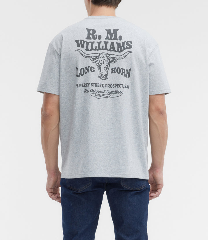 R.M.Williams Kandos T-Shirt in Grey Marle - view 2