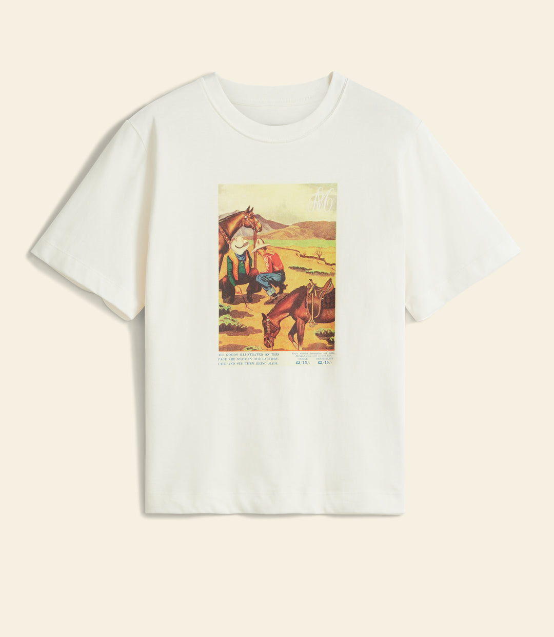 R.M.Williams Archive Advert T-Shirt - White