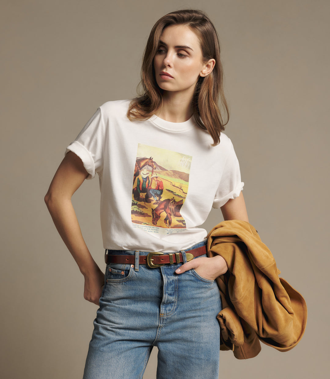 R.M.Williams Archive Advert T-Shirt - White - view 3