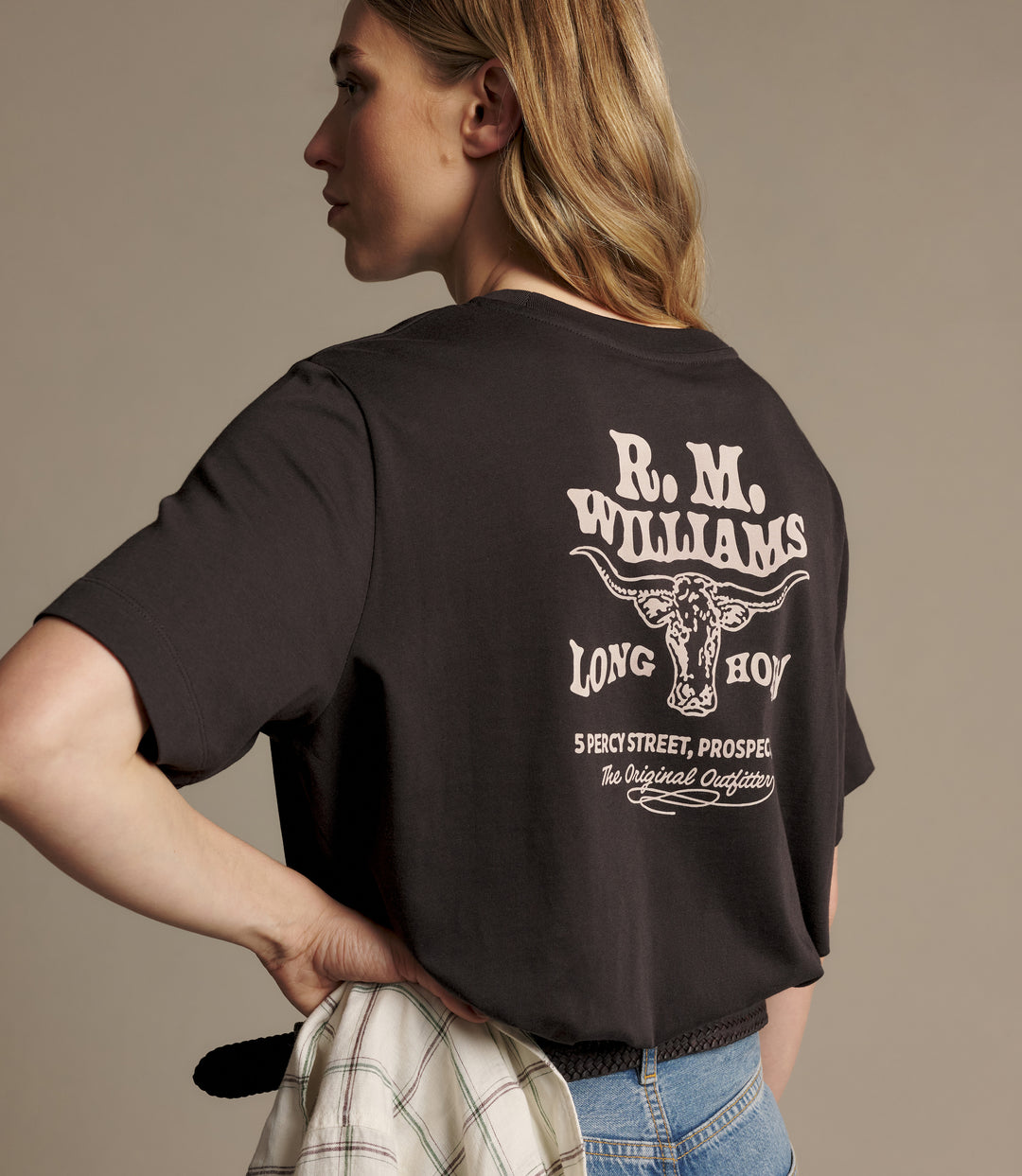 R.M.Williams Kandos T-Shirt - Dark Chocolate