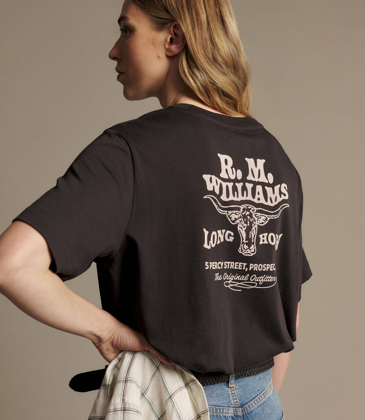 R.M.Williams Kandos T-Shirt - Dark Chocolate