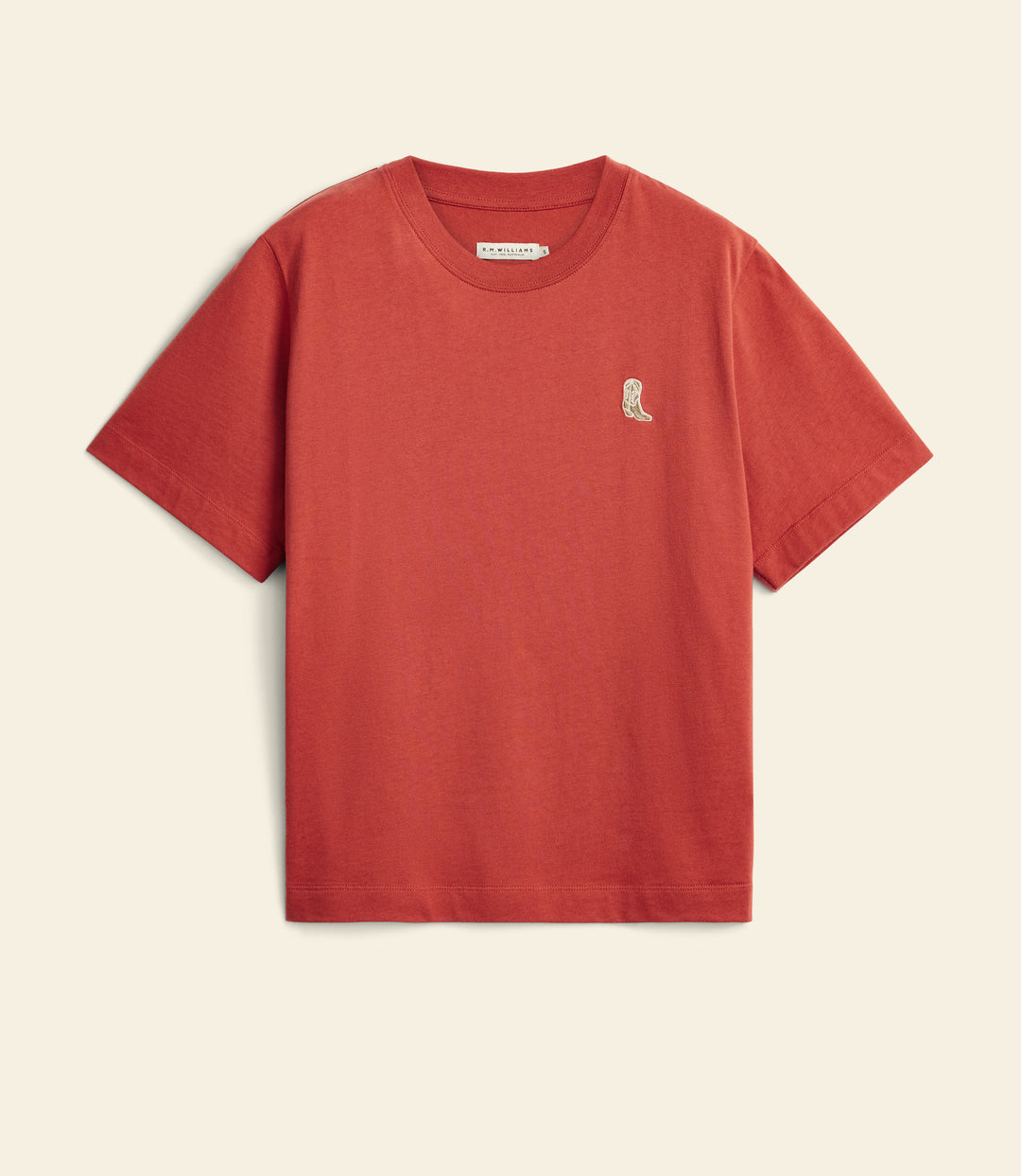 R.M.Williams Rodeo Queen embroidered T-Shirt - Scarlet