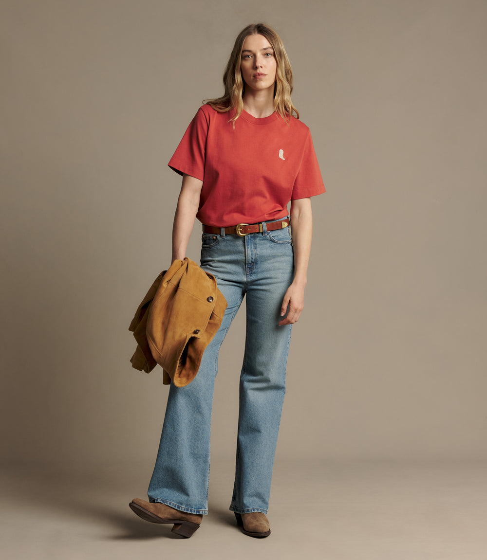 R.M.Williams Rodeo Queen embroidered T-Shirt - Scarlet - view 2