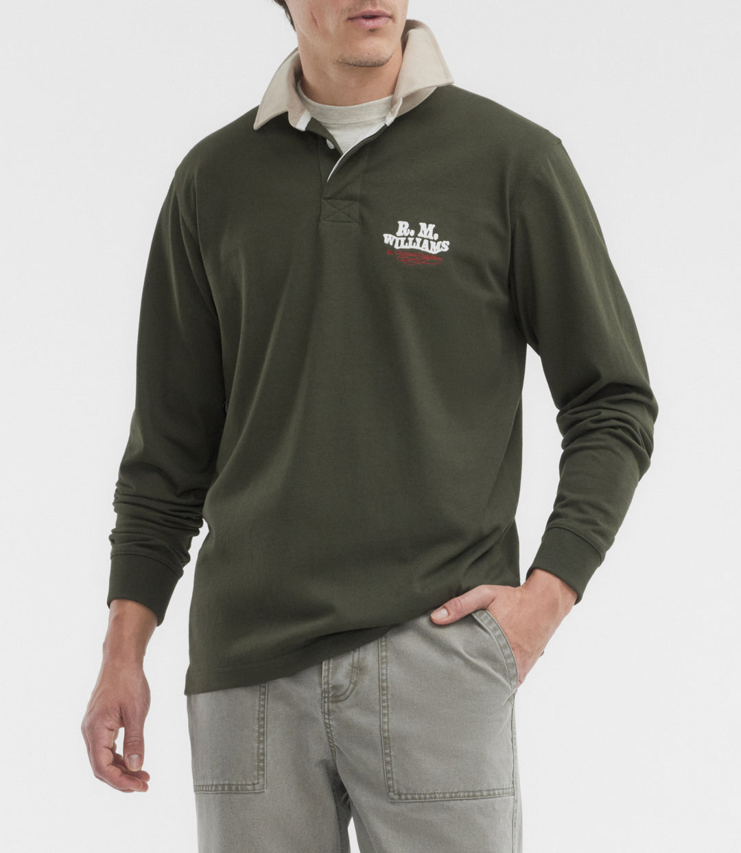 R.M.Williams Kandos rugby - Dark Khaki