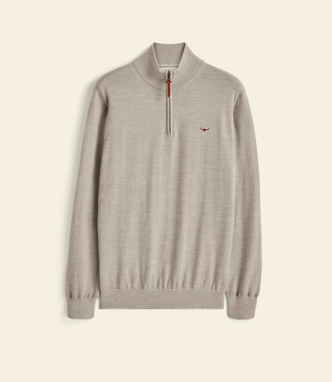 R.M.Williams Ernest quarter-zip knit - Tan