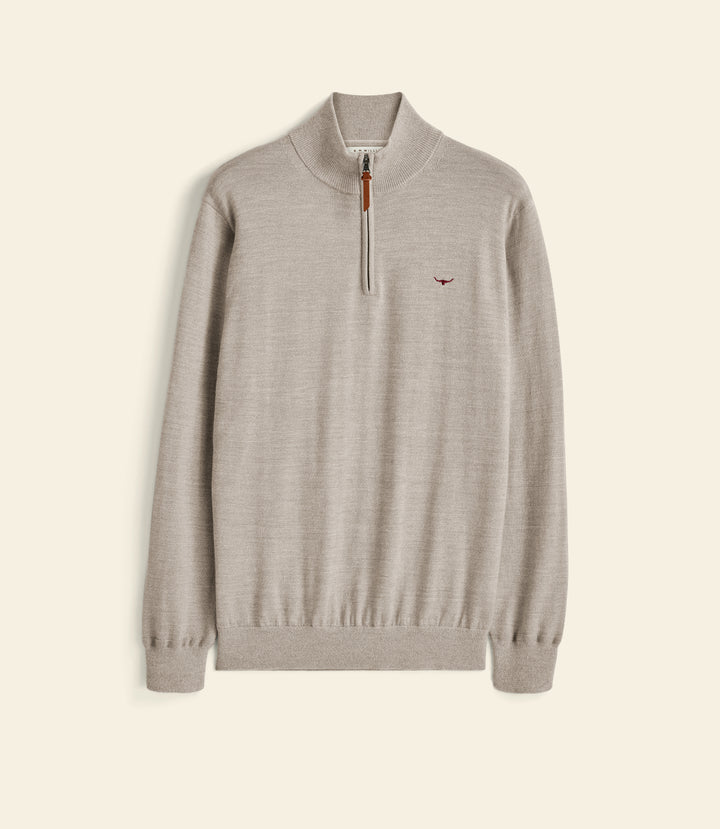 R.M.Williams Ernest quarter-zip knit - Tan