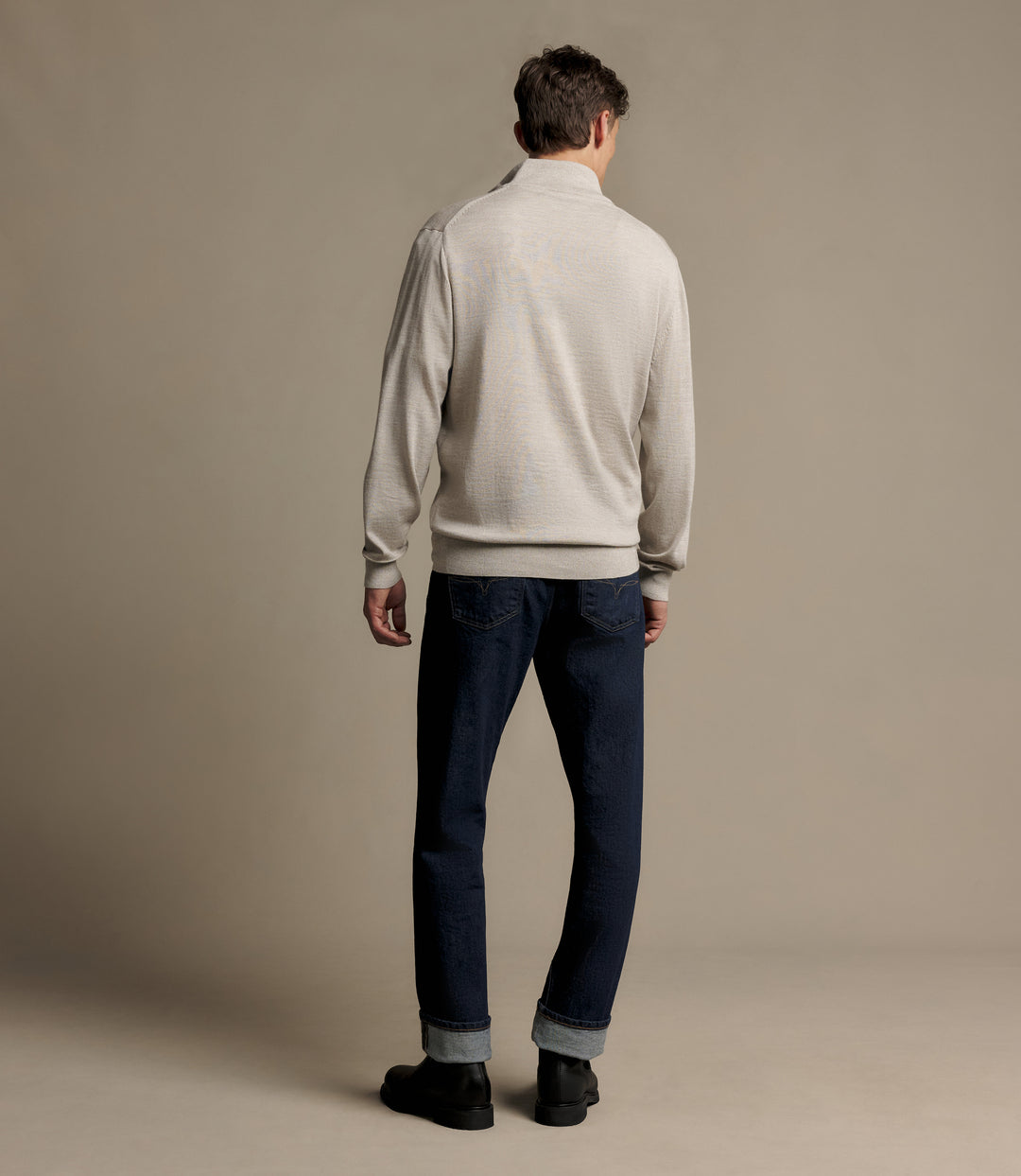 R.M.Williams Ernest quarter-zip knit - Tan - view 5