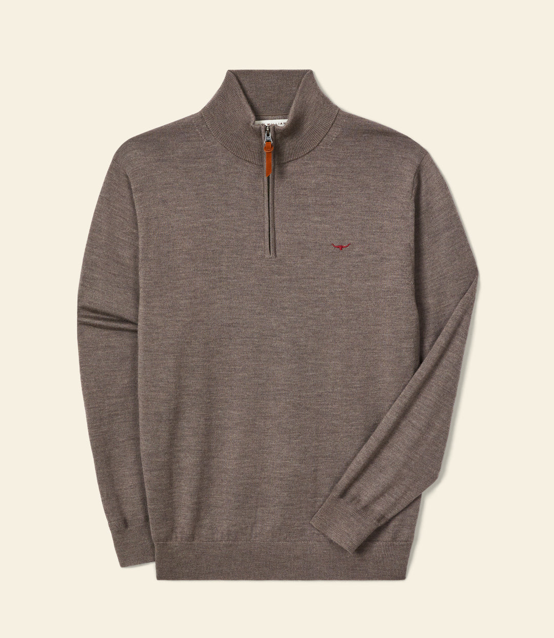 R.M.Williams Ernest 1/4 Zip Knit - Nutmeg
