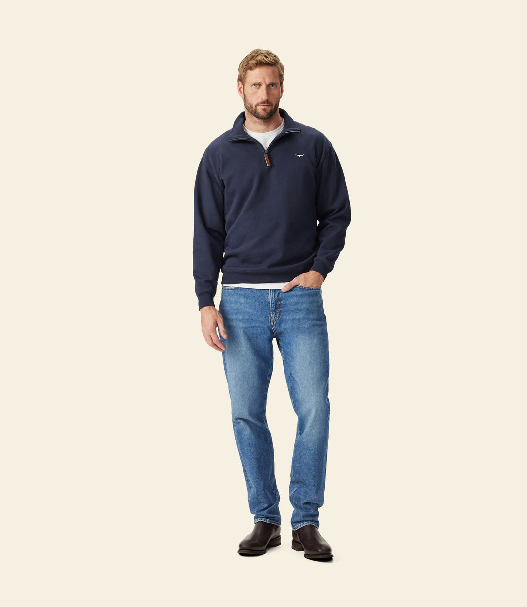 R.M.Williams Mulyungarie sweatshirt - Navy - view 3
