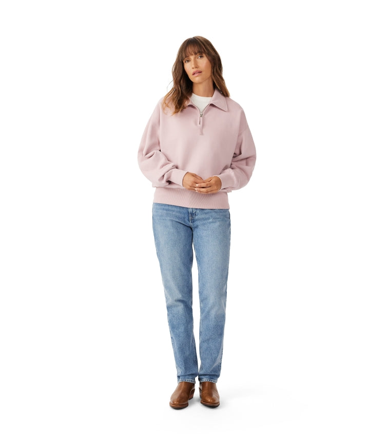 R.M.Williams Frazer Zip Collar Sweatshirt - Pink - view 3