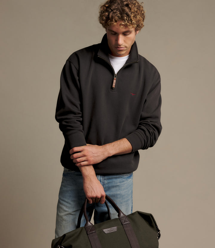 R.M.Williams Mulyungarie quarter-zip sweatshirt - Charcoal - view 3