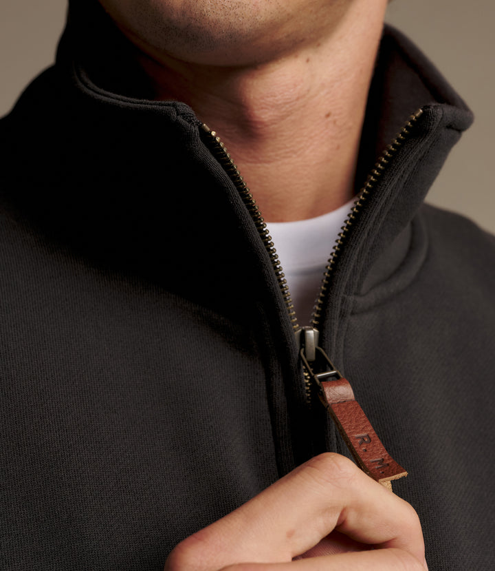 R.M.Williams Mulyungarie quarter-zip sweatshirt - Charcoal - view 4
