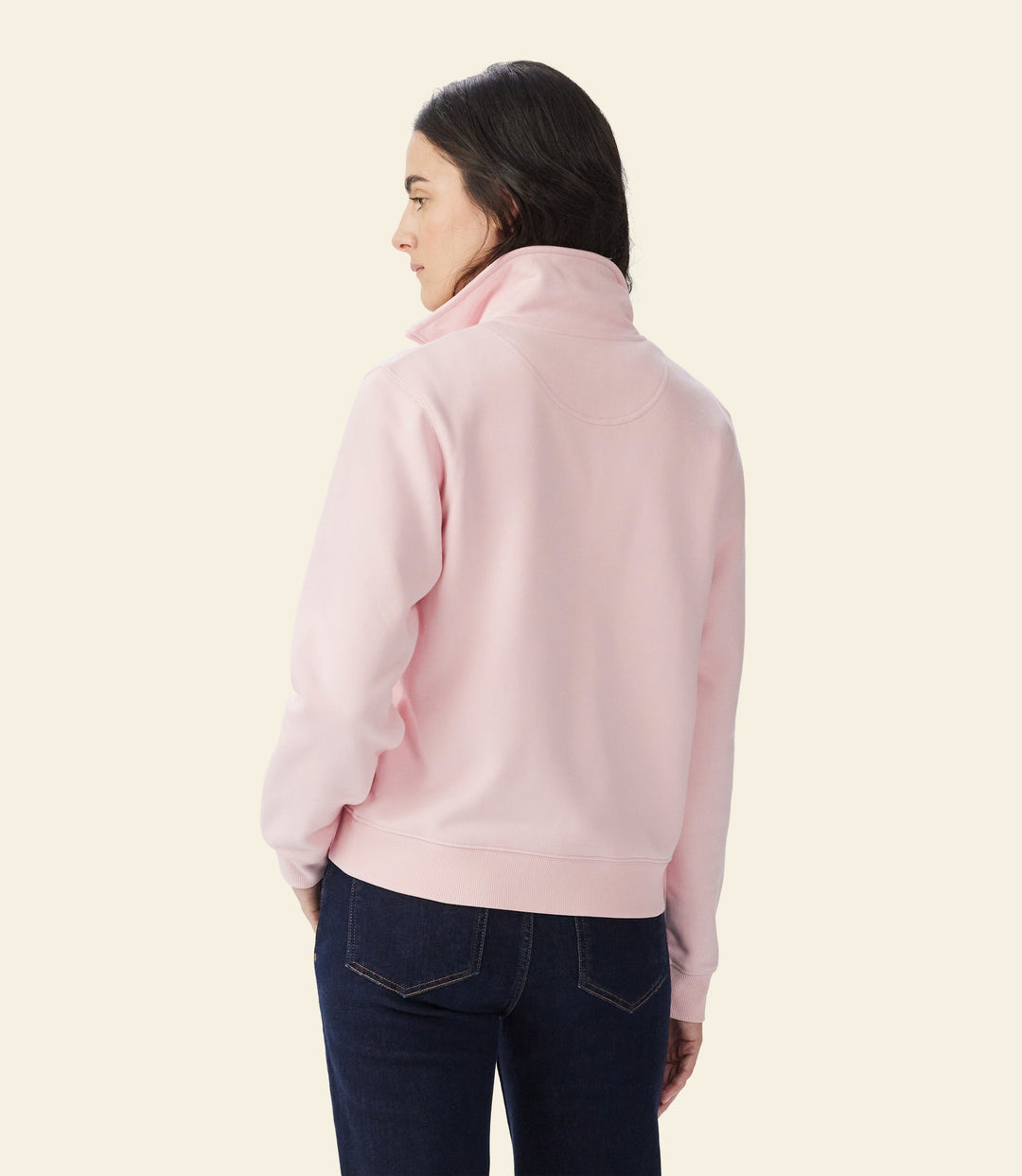 R.M.Williams Trickett 1/4 Zip Sweatshirt - Pink - view 4