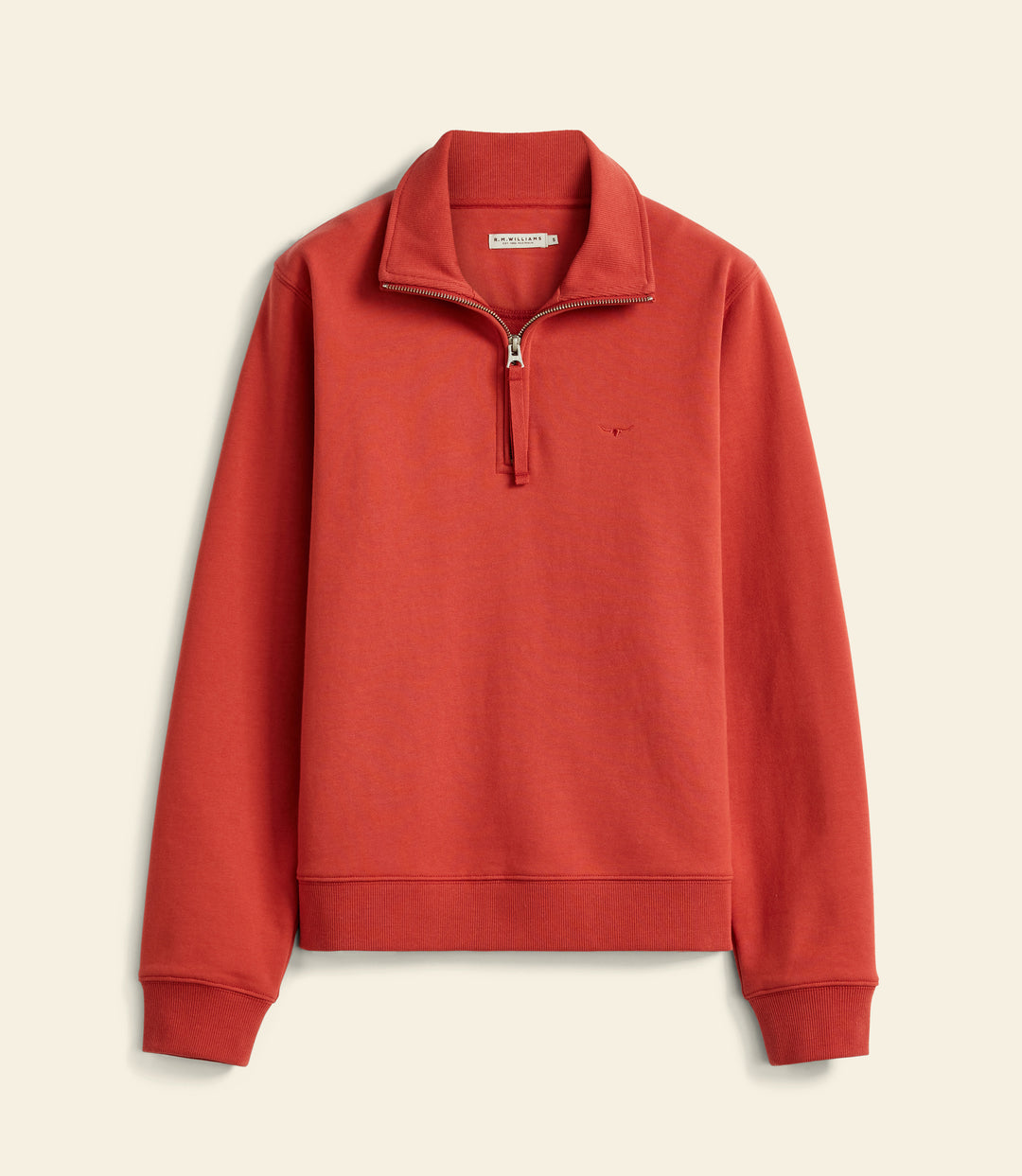 R.M.Williams Trickett quarter-zip sweatshirt - Scarlet