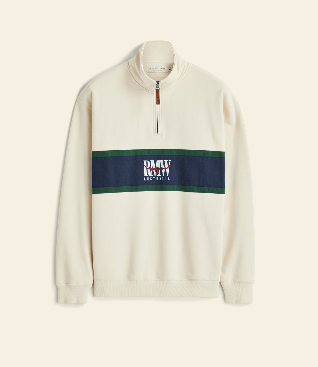R.M.Williams Classic R.M.W. quarter-zip - Ecru